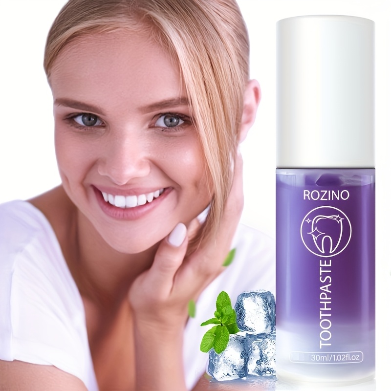 Image of Rozino Purple Toothpaste 30ml - & Deep Cleaning Plant Squalane Suitable For All Teeth Ideal For Home & Travel With Plant Squalane