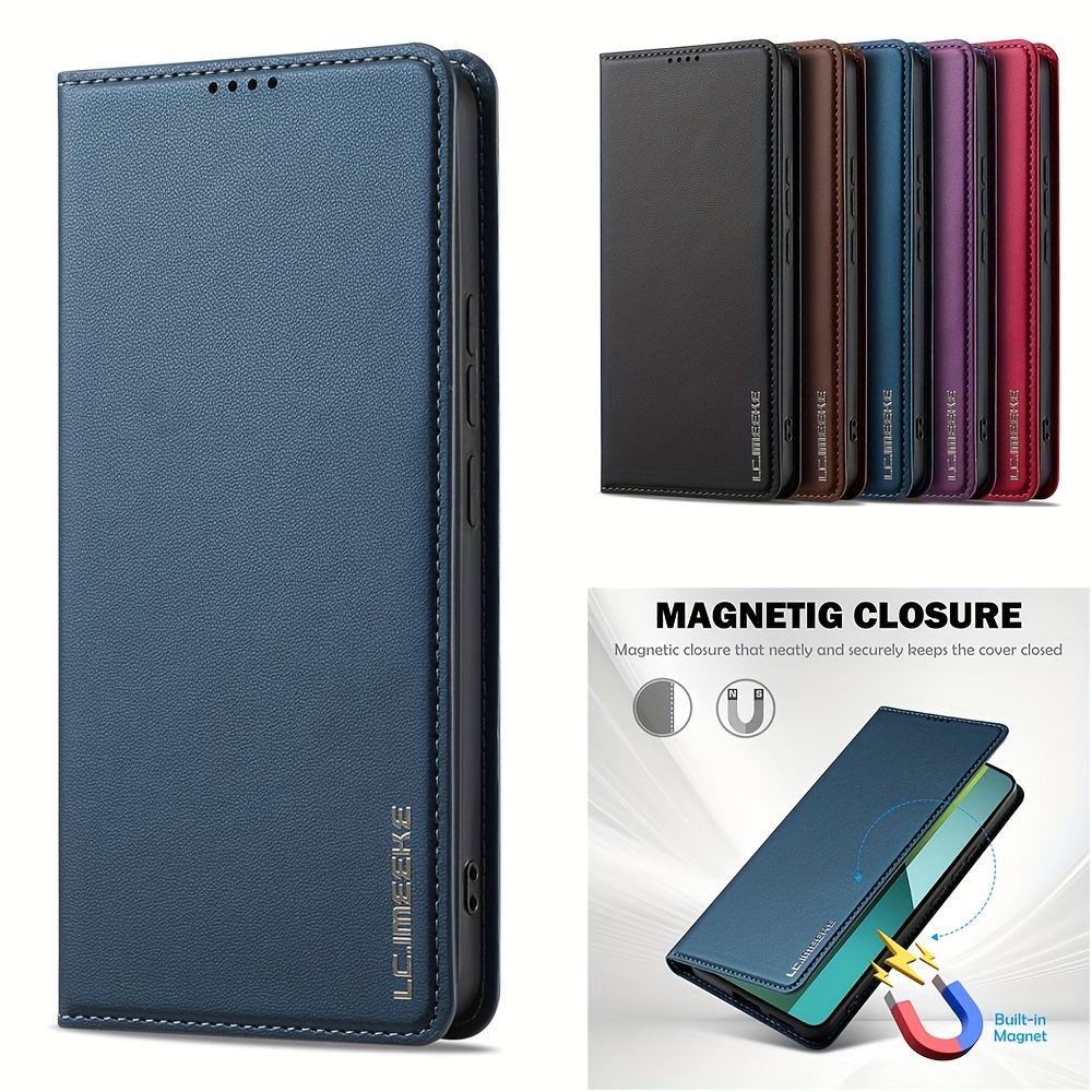Custodia a portafoglio Zanae per Xiaomi Redmi Note 13 Pro Plus - Nero - Italiano