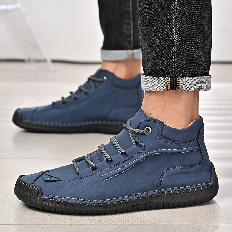 

Mens Casual Shoes Slip-on Loafers Ankle Boots Hand Stitching Chukka Boots Lace-up Driving Walking Shoes