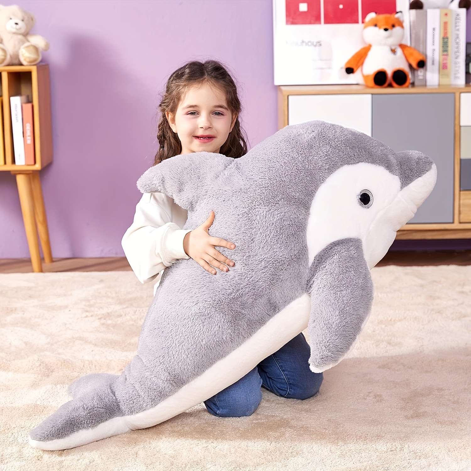 stuffed animal dolphin sold on Temu United States