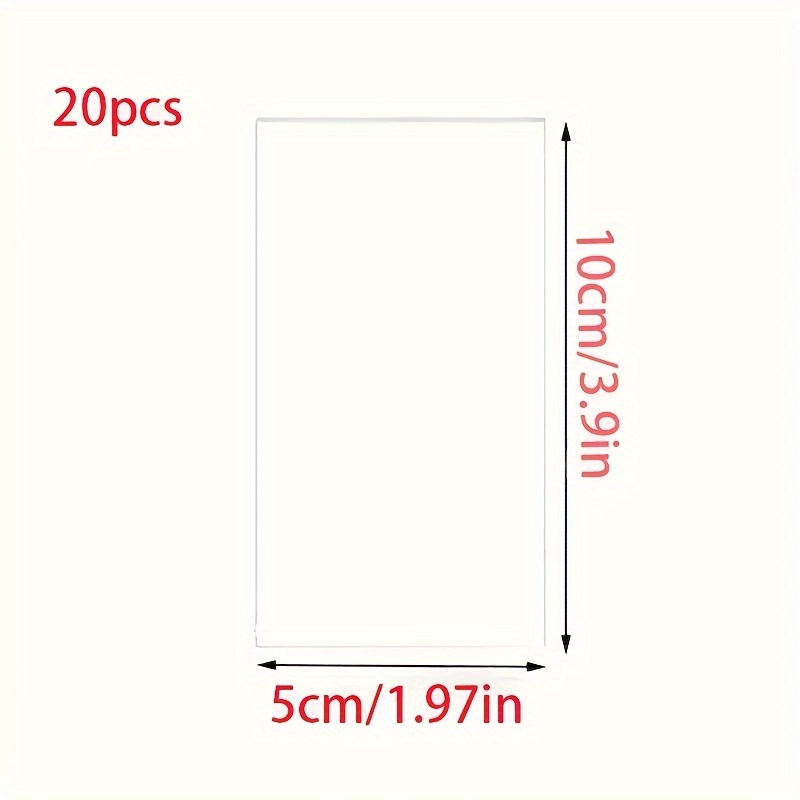E-shop 20 transparente Acryl-Tischkarten für Hochzeiten, rechteckige, leere Acryl-Namenskarten, handschriftliche Platzkarten, geeignet für