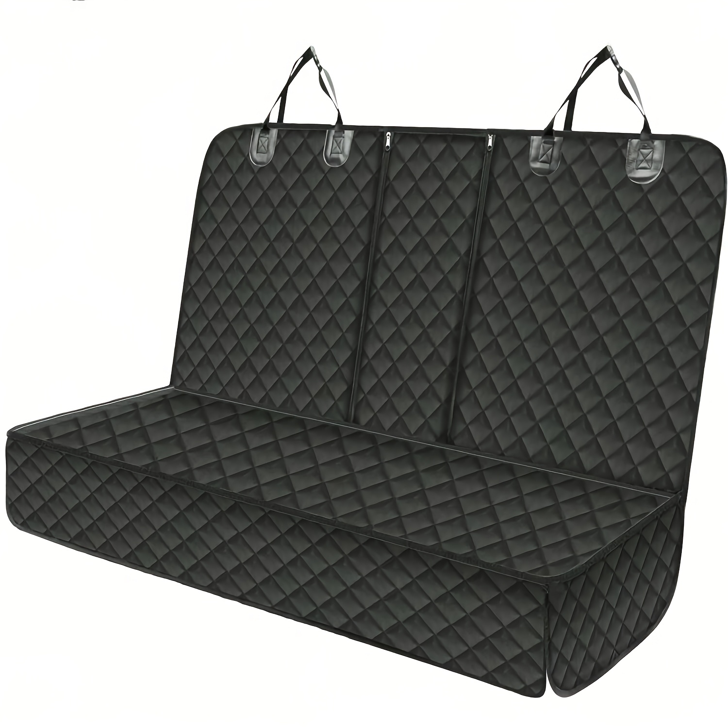 Image of Seat Cover Suitable For Rear Seats Dog Seat Cover Durable Scratch-resistant And Anti-slip, Protecting Pet Fur And Mud Washable Rear Dog Cover Compatible With Car Armrests