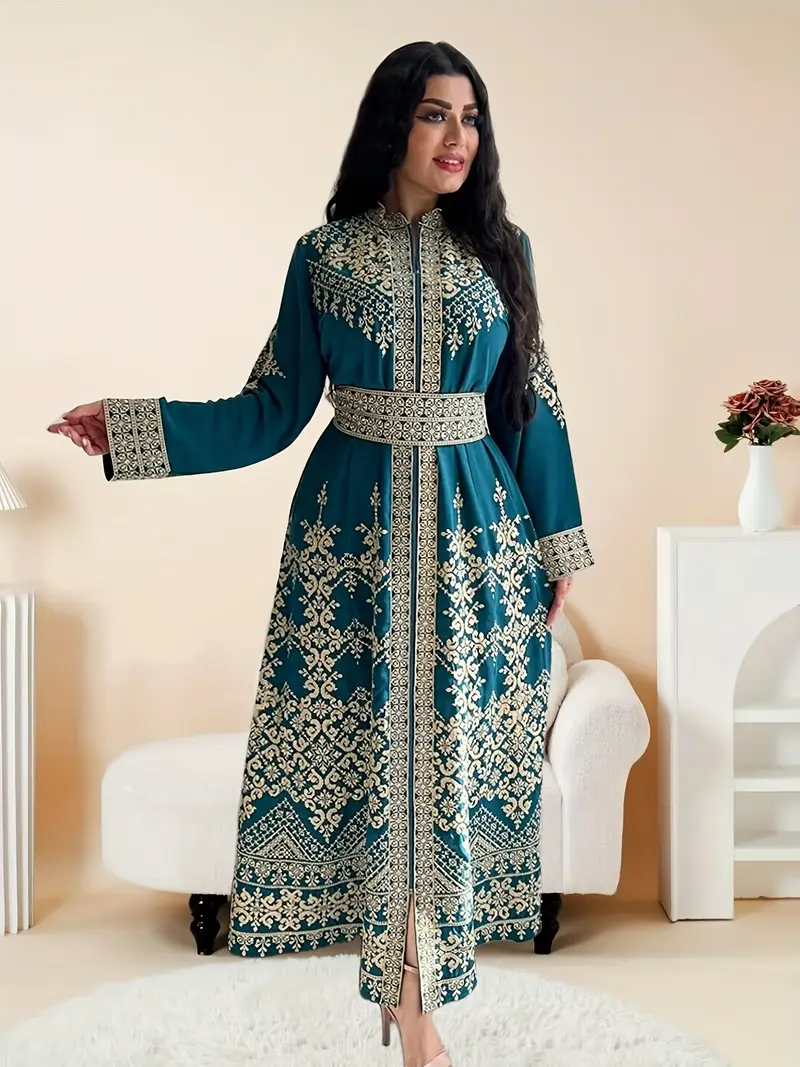 Arab Dubai Muslim style dress NA008 Middle Eastern Arab Islamic Muslim women Ramadan Eid prayer dress Abaya robe clothing Women's robe, elegant Arab Dubai Muslim style dress NA008 Middle Eastern Arab Islamic Muslim women Ramadan Eid prayer dress Abaya robe clothing Women's robe, elegant