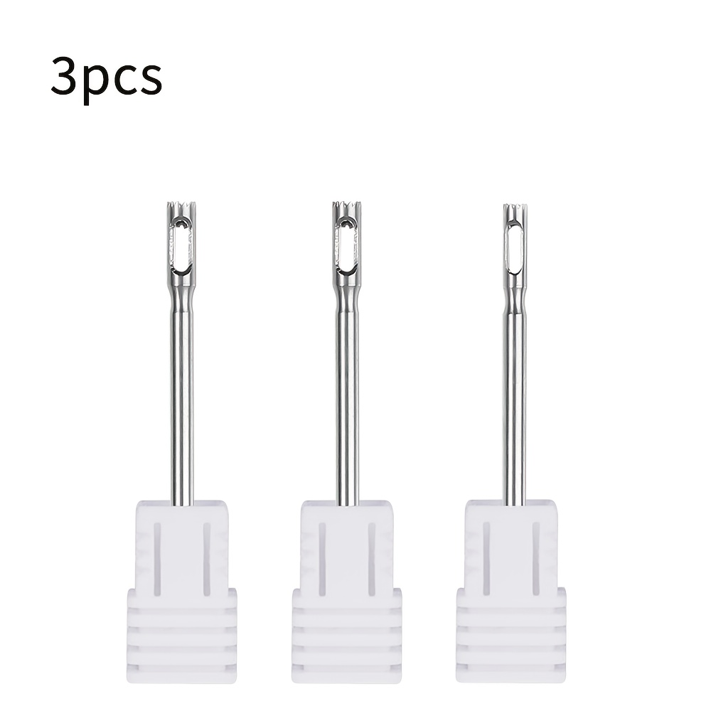Image of 1.8mm, 2.3mm, And 2.8mm Stainless Steel Manicure Grinding Heads For Removing Dead Skin, And, Suitable For Pedicure Machines With Interchangeable And Reverse Drill Bits