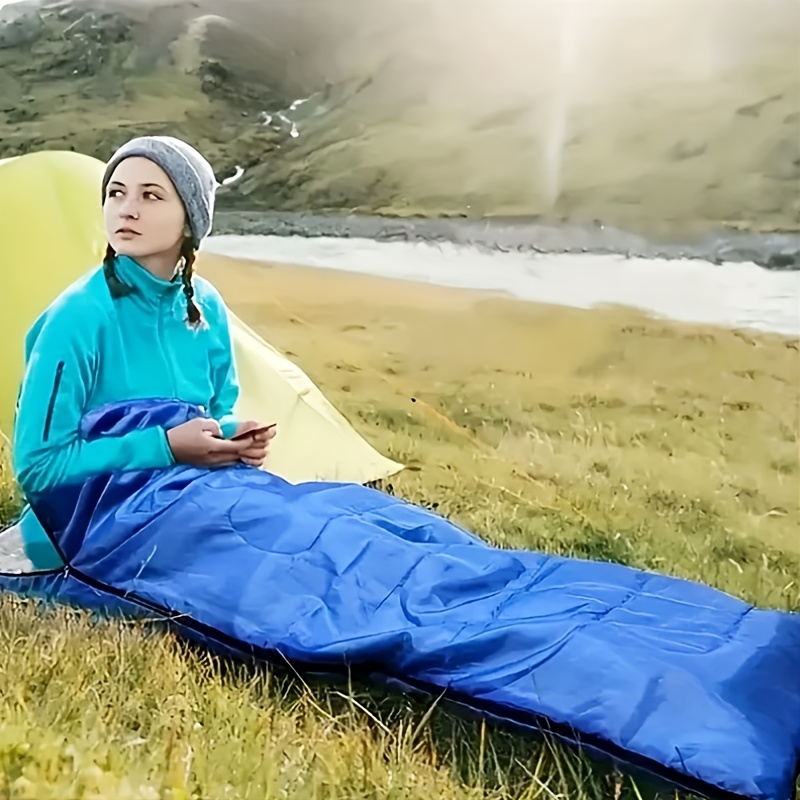4-Season Lightweight Sleeping Bag for Adults, Boys & Girls - Compact Compression Sack, Warm & Cold Weather Camping & Hiking Gear, 100% Polyester All-Season Backpacking Sleeping Bag for Spring, Summer, Fall, Winter, Sleeping Bag for Camping, Versatile Outdoor Gear