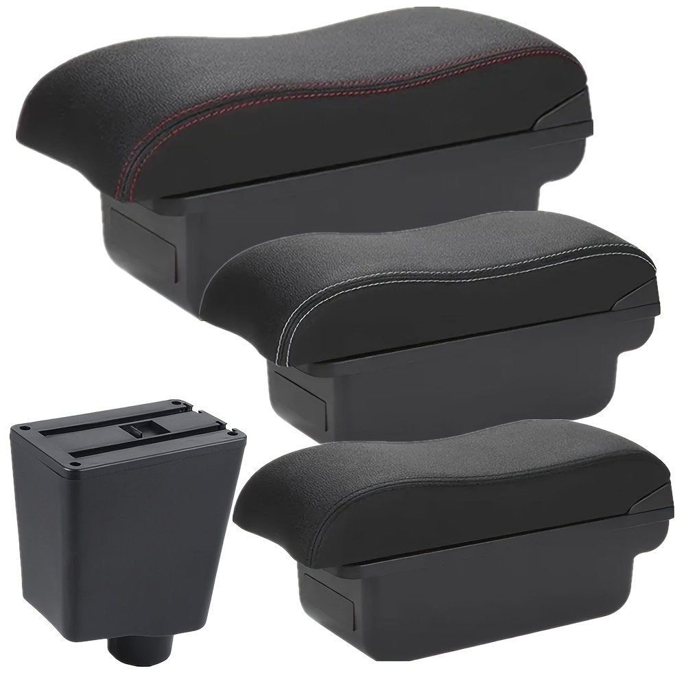 Accoudoir Central Voiture Pour Renault Captur, Clio 3/4 – Boîte De Rangement Avec Couvercle Coulissant – Option Sans USB – Noir - 8