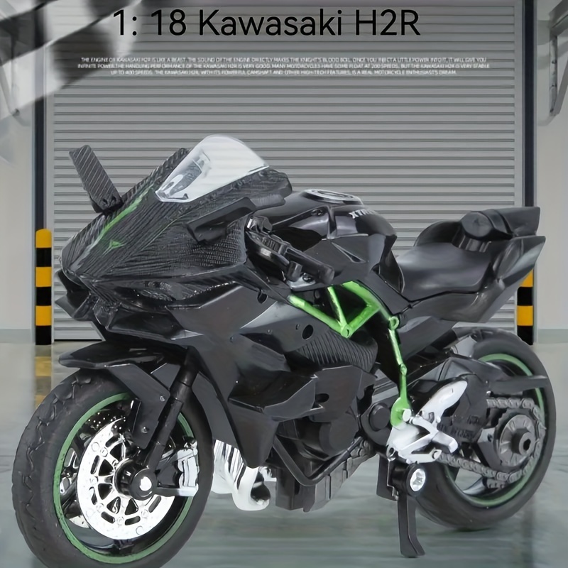 Kawasaki Ninja Zx 10r 1:18 Motocycle Model Metal Diecast - Temu