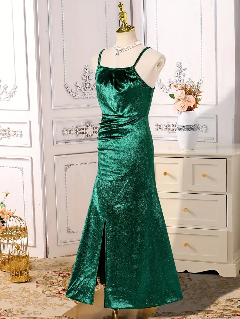 girls spring summer velvet slit camisole dress gorgeous - Temu girls spring summer velvet slit camisole dress gorgeous - Temu