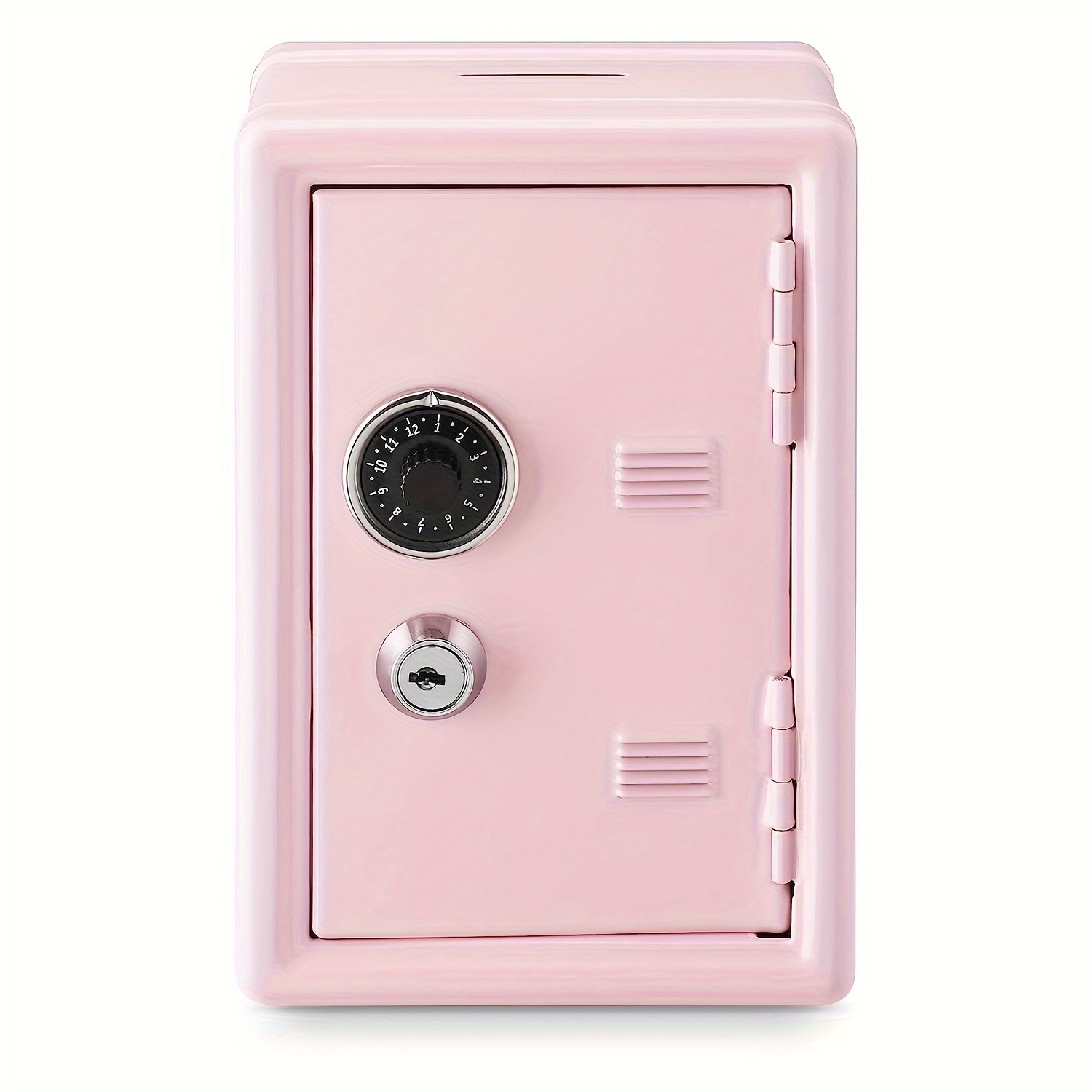 

A Single , A Piggy Bank, A Metal Cash Coin Storage Box, A Small Savings Bank, With A Key And Lock, Featuring A Pull-out Drawer, Suitable As A Gift.