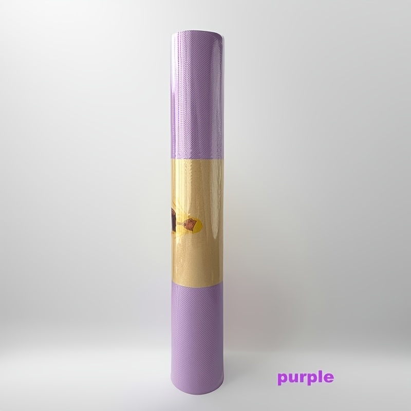 TEMU 1pc M Pvc Yoga Mat Moisture-proof Non-slip , Sturdy And Non-slip, Foldable, Unisex, Home Exercise, Pilates, Floor Exercise, Skin-friendly Soft,