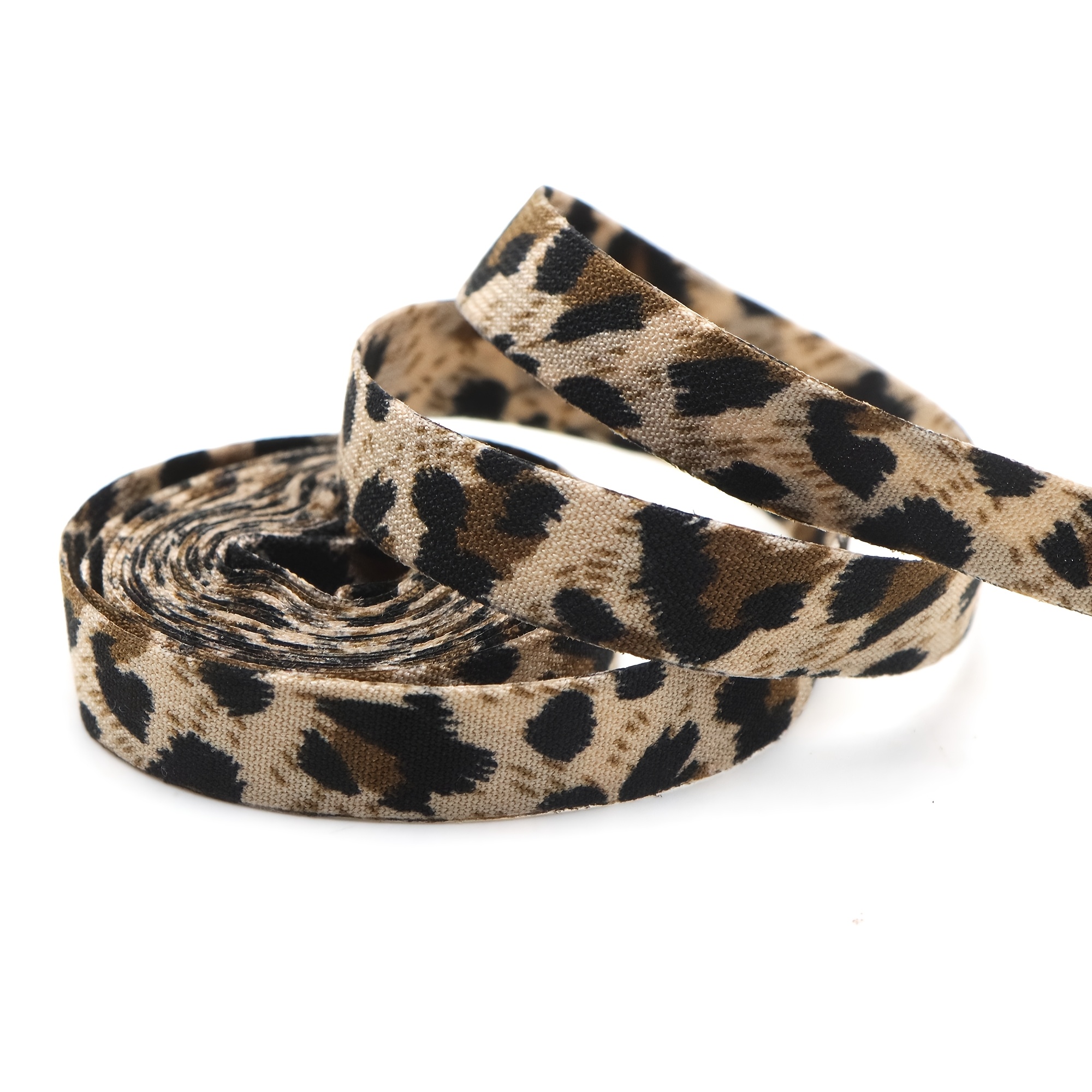 E-shop Leopardenmuster Band mit Randbesatz - 2 Meter breiter Streifen geeignet für Valentinstag Geschenkverpackung, Haarschleifen, DIY-Basteln, - &
