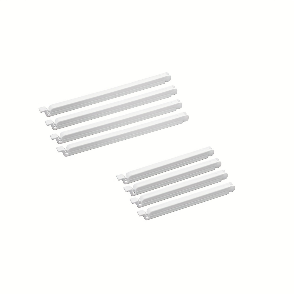 Food Sealing Clips - Small Plastic Bag Clips For Snack Bags, Food Preservation, And Freshness - Durable Sealing Clips In 2 Sizes (7.5in, 5.5in) For Keeping