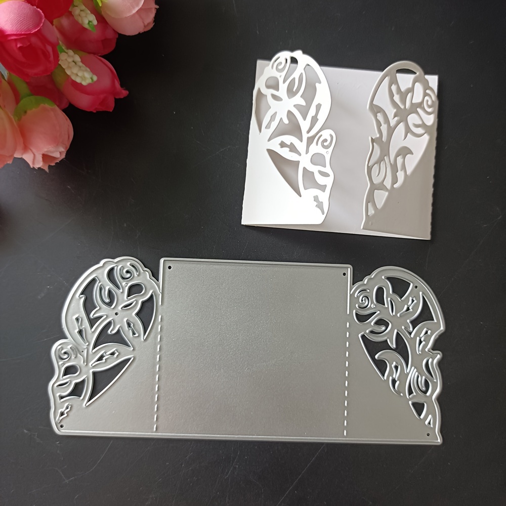 

Carbon Steel Love Folding Box Metal Cutting Dies, Silver Grey Wedding Invitation Stencil For Diy Scrapbooking, Decorative Embossing Card Making Craft, Album Decor Accessories.