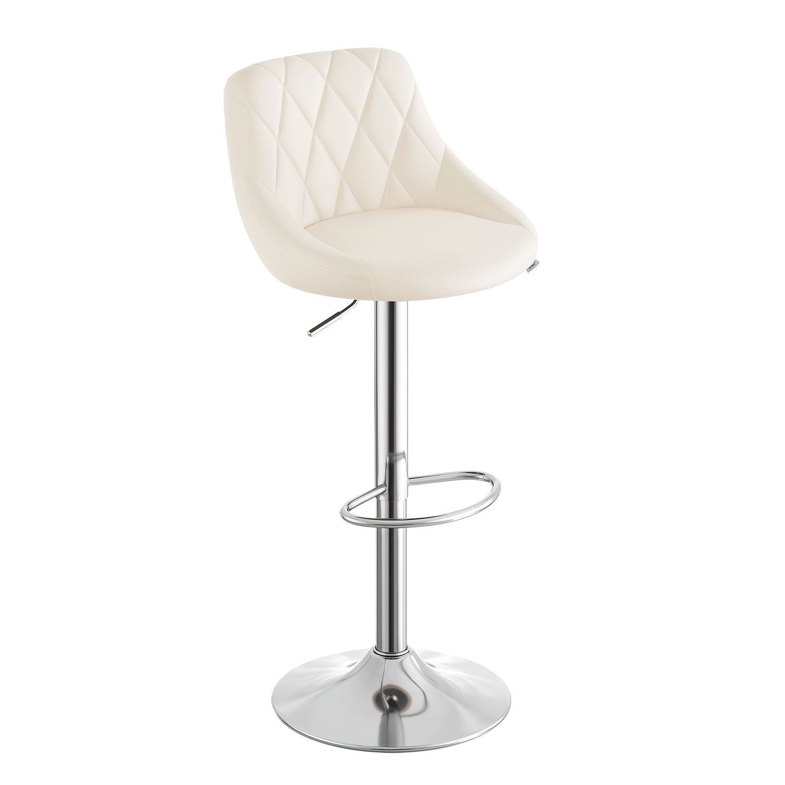 TEMU Tabouret de comptoir 1/2 pièces, tabouret de bar, tabouret de bureau, facile à nettoyer, siège en similicuir, hauteur réglable, pivotant à 360°
