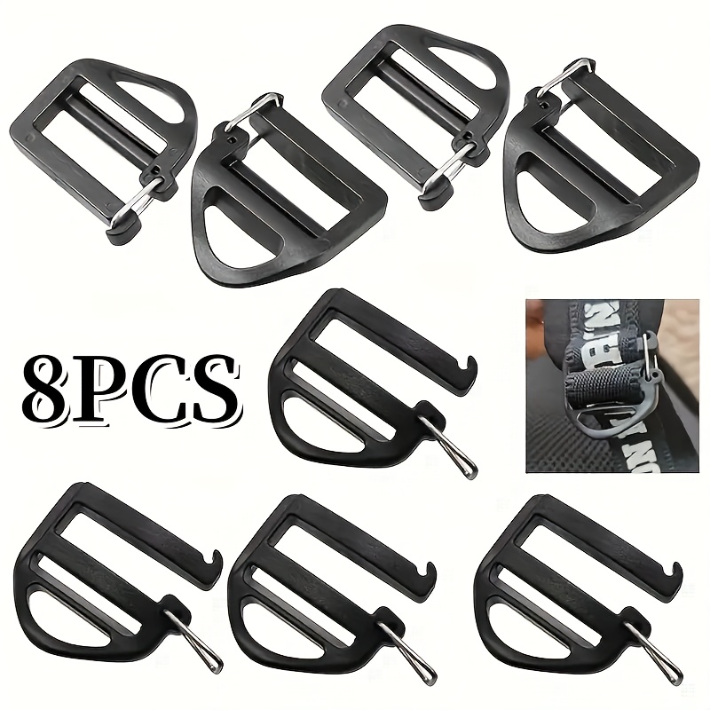 TEMU 8/50 piezas Hebilla deslizante de plástico ajustable, clip de de rápida, hebilla para correa de mochila para reparación de senderismo al