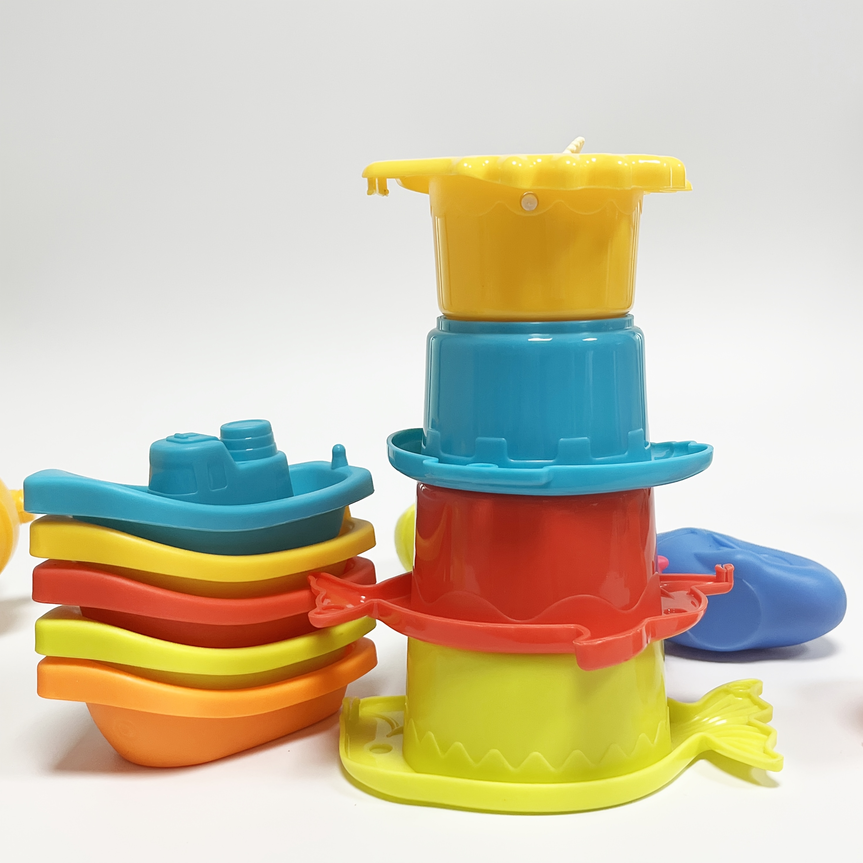 Bathroom Water Play Set with Suction Cup and Ocean Animals