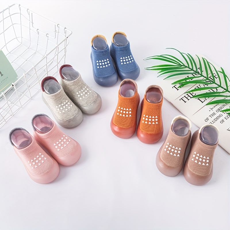 Soft & Breathable Toddler Sock Shoes with Non-Slip Rubber Sole - Comfortable, No-Show Design for Boys & Girls