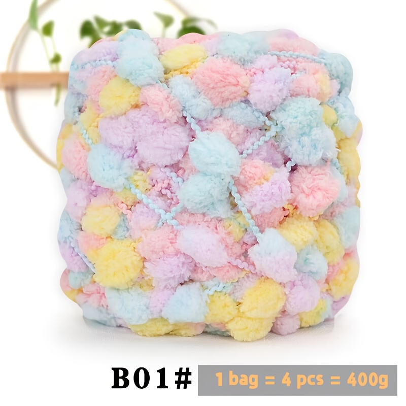 TEMU A Very Soft Yarn For Small Balls, Suitable For Making Warm Handmade Blankets, Cushions, Carpets, Large Coats, Vests, Crafts, Storage Baskets,
