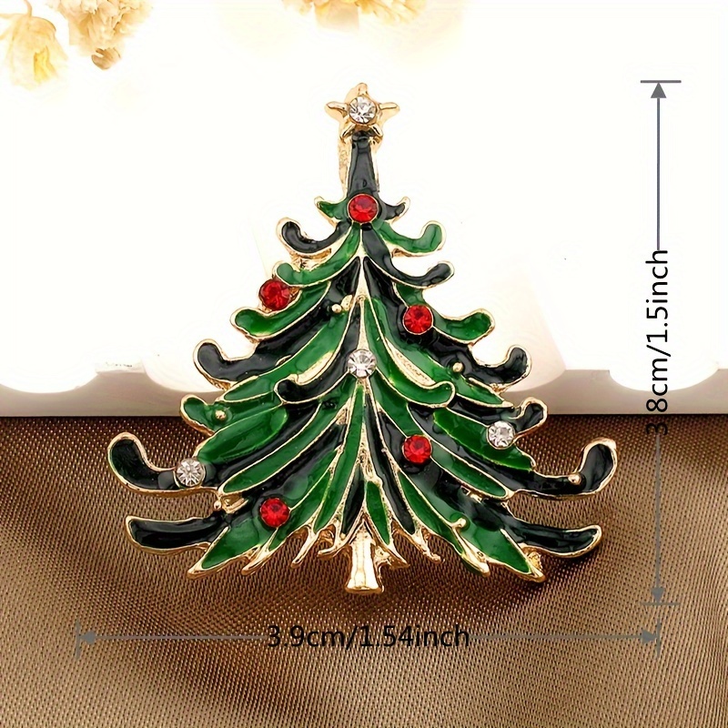 Daily Christmas Tree Hollow Out Rhinestone Decor Earrings(9 Colors)