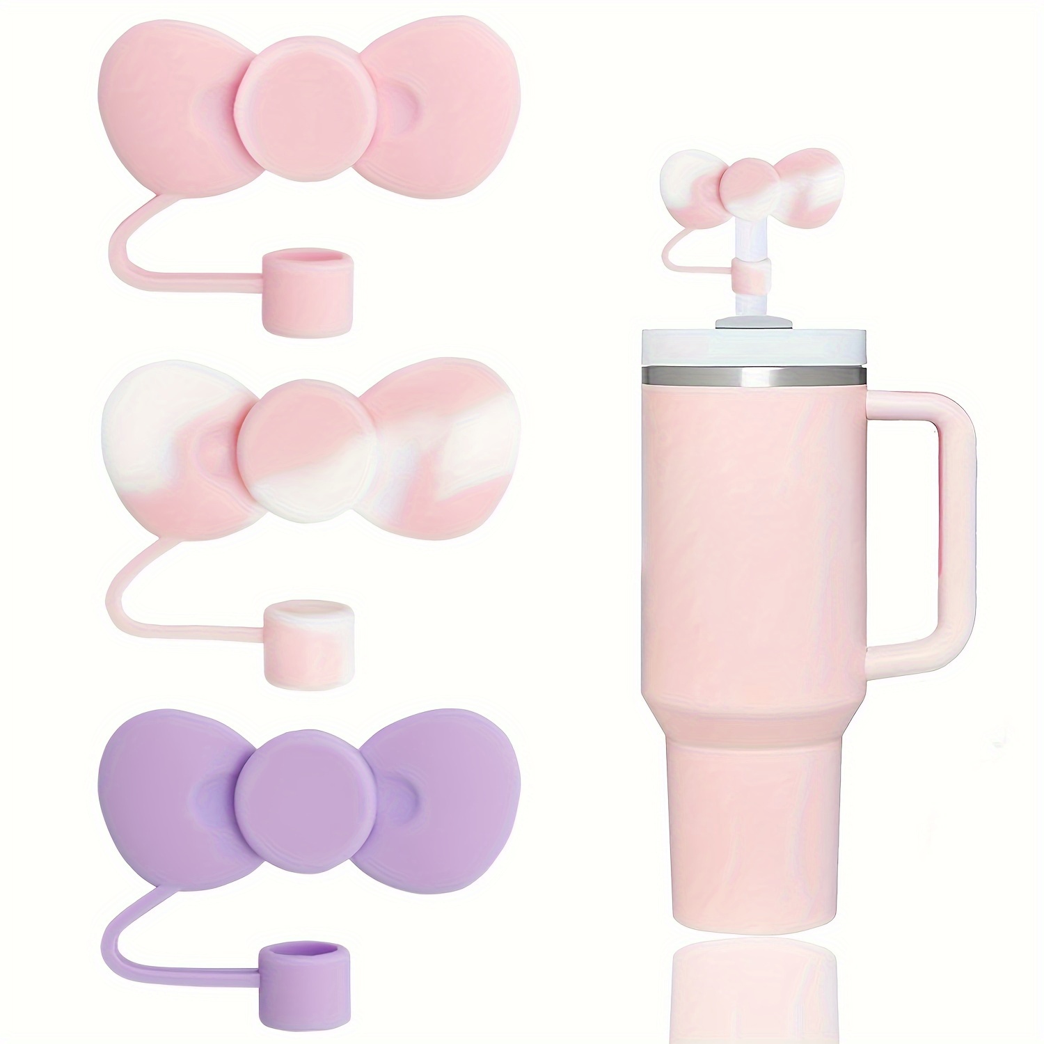 Botellas de agua para niños, botella térmica de 12 onzas con diseño de flor  de símbolo de la paz rosa con tapa con pajilla, vaso térmico de acero