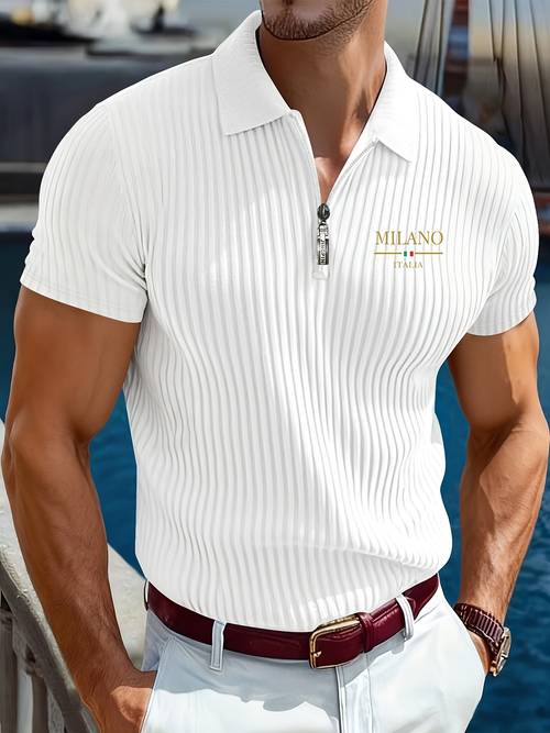 mens summer casual shirt outdoor sports printed lapel henley shirt