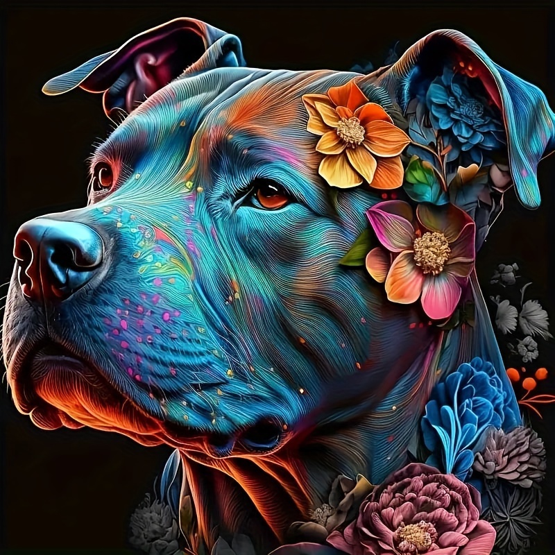 

Dog Diamond Art Painting Kit 5d Diamond Art Set Painting With Diamond Gems, Arts And Crafts For Home Wall Decor