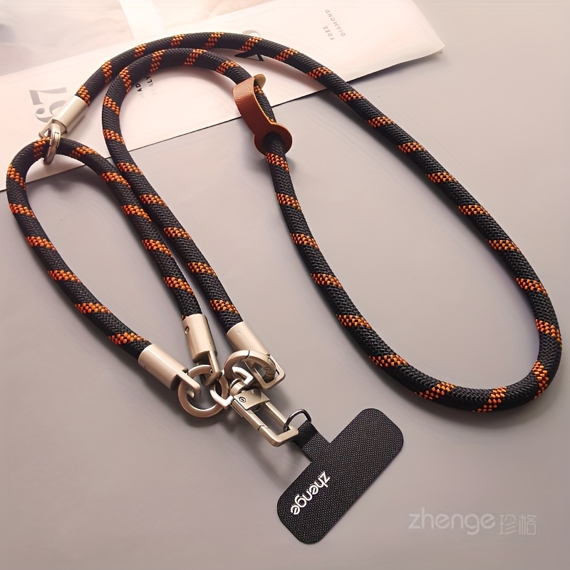 E-shop Dreifach-Multifunktions-Gewebtes Handy-Lanyard, Crossbody, Handgelenkband Halsband für Männer Frauen, Hochwertiges Neues Outdoor-Schulterband