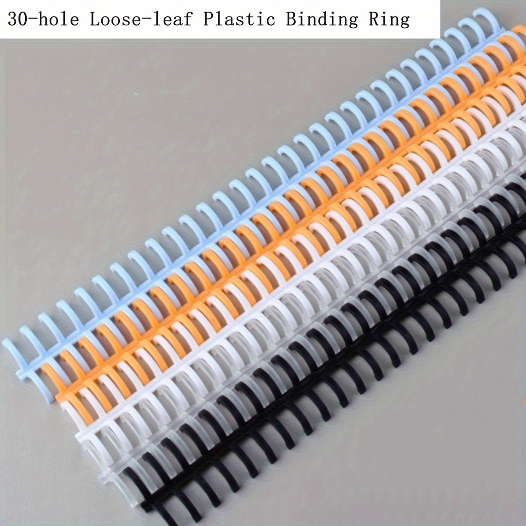 Plastic Binding Spiral Rings A5 B5 A4 DIY Smart Ring Binder Study