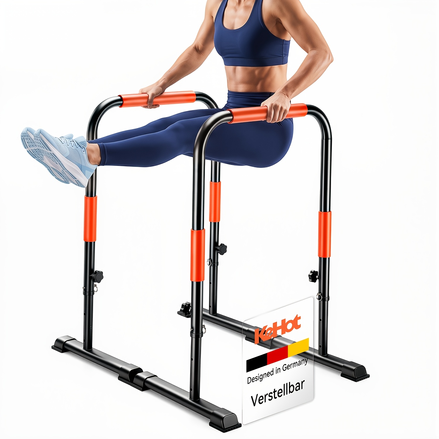 Adjustable Dip Bars, Heavy Duty Parallel Bars For Home Gym, 3-level Height Adjustable Dip Station, 200kg Capacity Strength Training Bars For Calisthenics, , L Sits, Full Body Workout