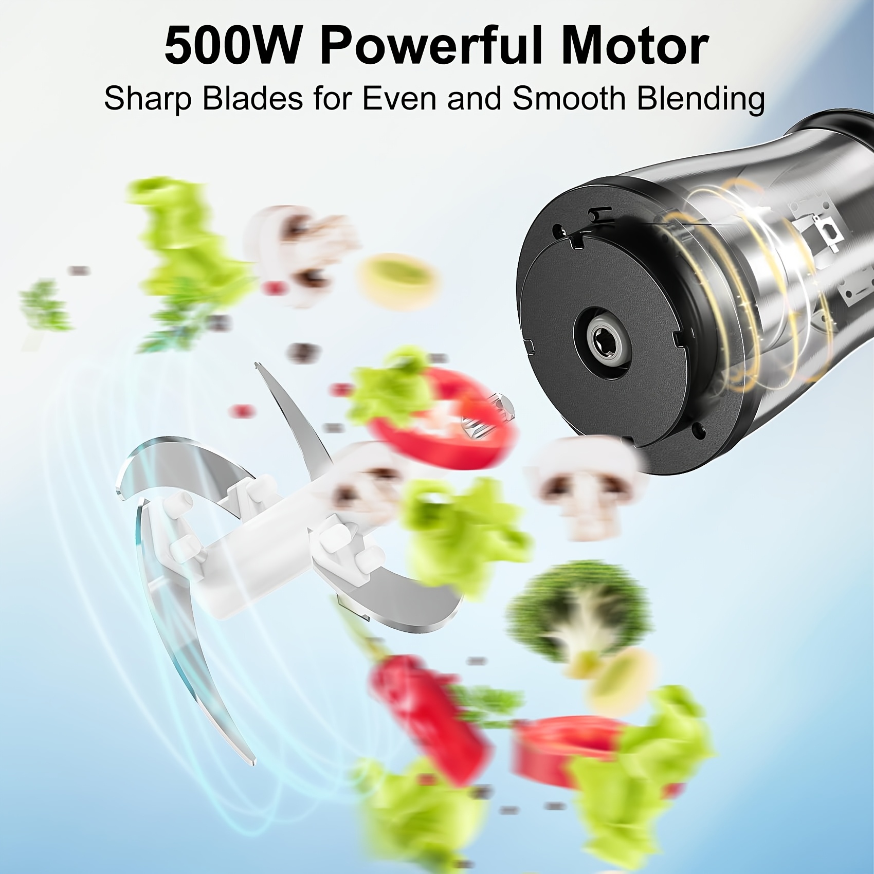 2 speed electric food processor and meat grinder with powerful motor heavy duty dual bowl system 8 cup glass stainless steel bowl safety lock blades for meat vegetables nuts dough ideal for home kitchen commercial use compact countertop design sharp blades Product details 4