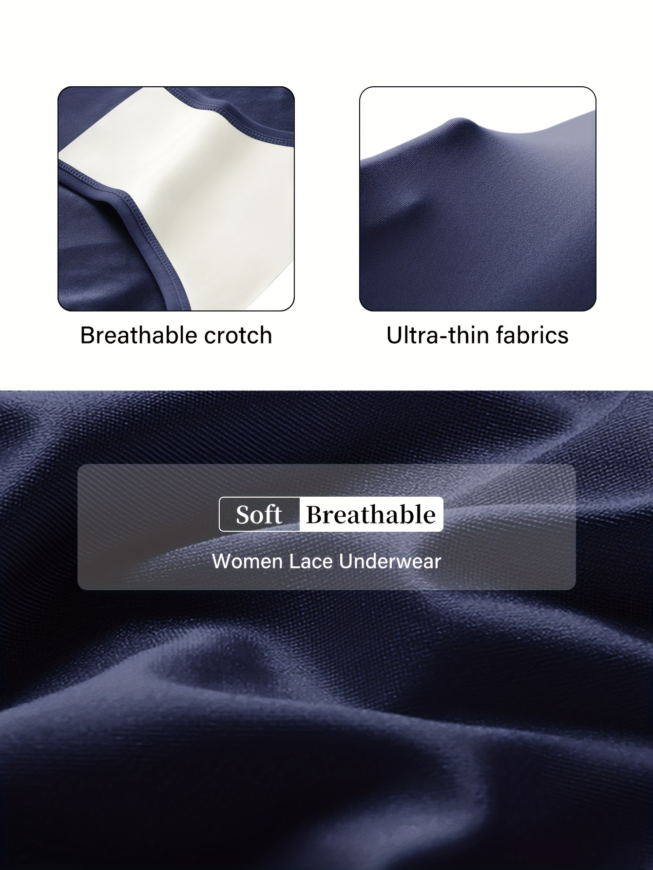 1-Pack High-Waist Women's Panties, Breathable Mesh Cross Ice Sliky Fiber Fabric Seamless Briefs