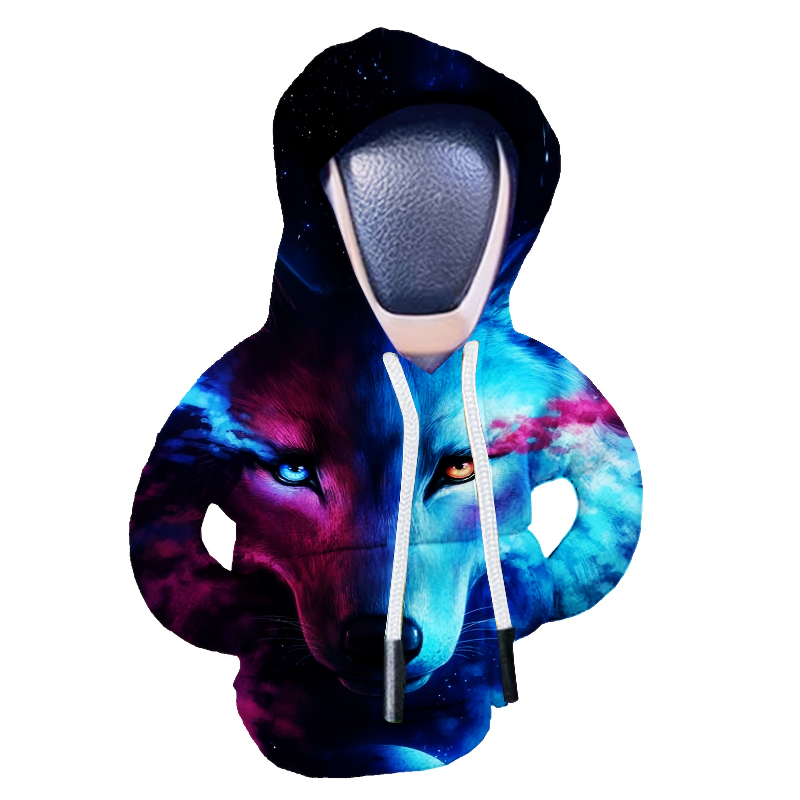 TEMU 1pc Hooded Gear Shift Knob Cover With Hoodie Style - Soft Car Shifter Sleeve, Compatible For Most, Fit For Manual/ ( Design) - & Installation,
