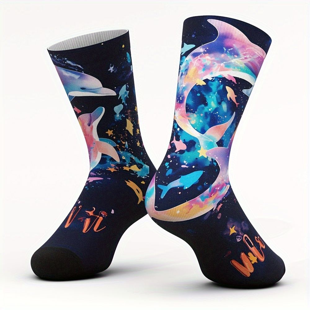 

Coco&vivi Bamboo Fiber Ankle Socks - Breathable, Comfortable With Dolphin Print | All