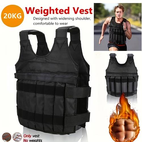 a unisex adjustable weighted vest with comfortable shoulder pads suitable for running walking strength training and aerobic exercises batteries not required weights not included