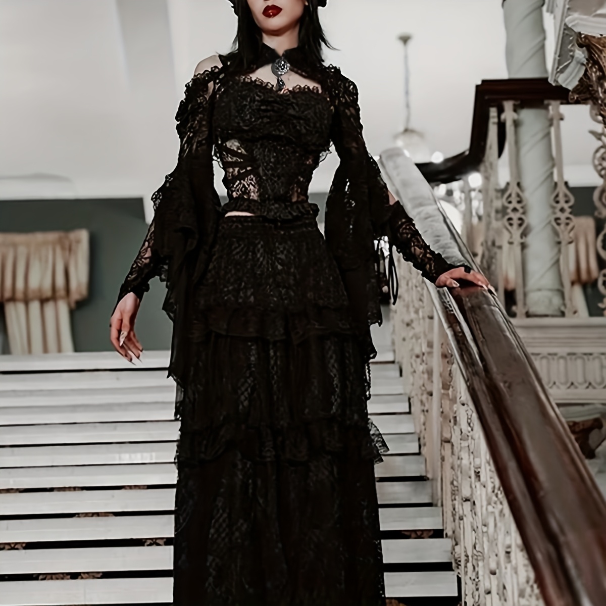 Gothic Victorian Gothic Shrug Gothic Black Feather Shrug Perth