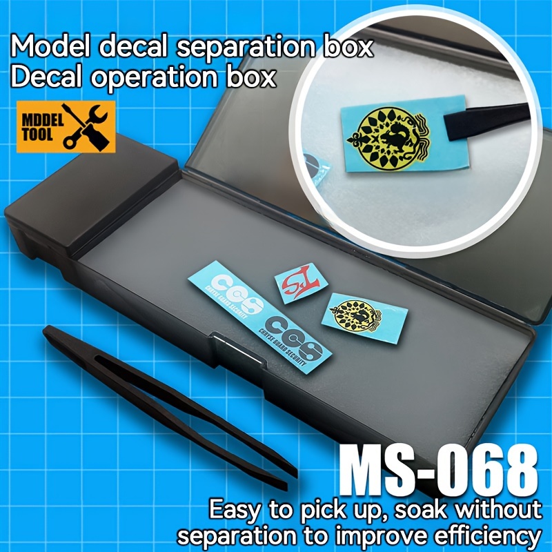 

[ ] Plastic Decal Separation Box For Gunpla Models - Cutting & Pressing Tool