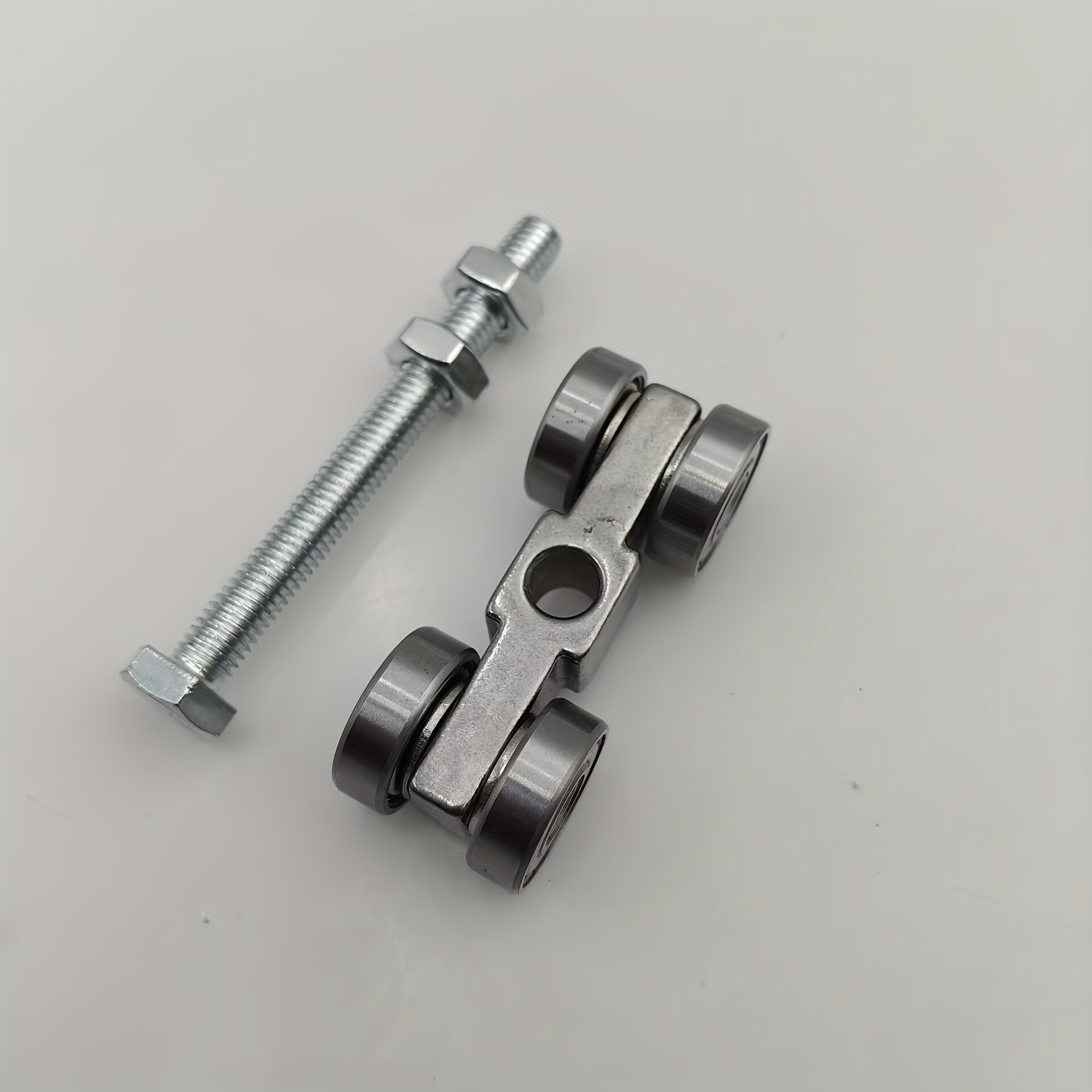 1pc 4-wheel Heavy-duty Trolley Assembly With Silent M8 , 2nuts For Strut Channel Track Roller Wheels