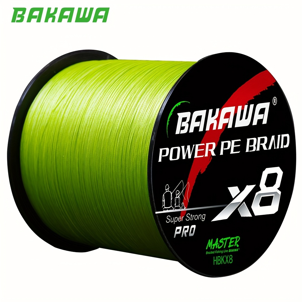 Image of Bakawa 500m 8 Strands Of 100% Pe Abrasion-resistant Fishing Line Ultra-strong Tensile Strength Carp Fishing Gear Suitable For Fishing Smooth And Durable Suitable For Casting/spinning Reel