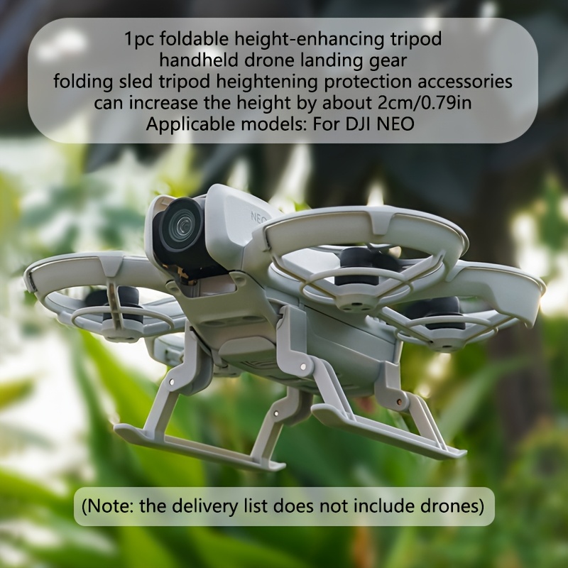 

1pc Foldable Height Increase Gear, For Dji , Can Increase Height By Approximately 2cm/0.79in. Applicable Models: For Dji Neo Note: Delivery List Does Not Drone