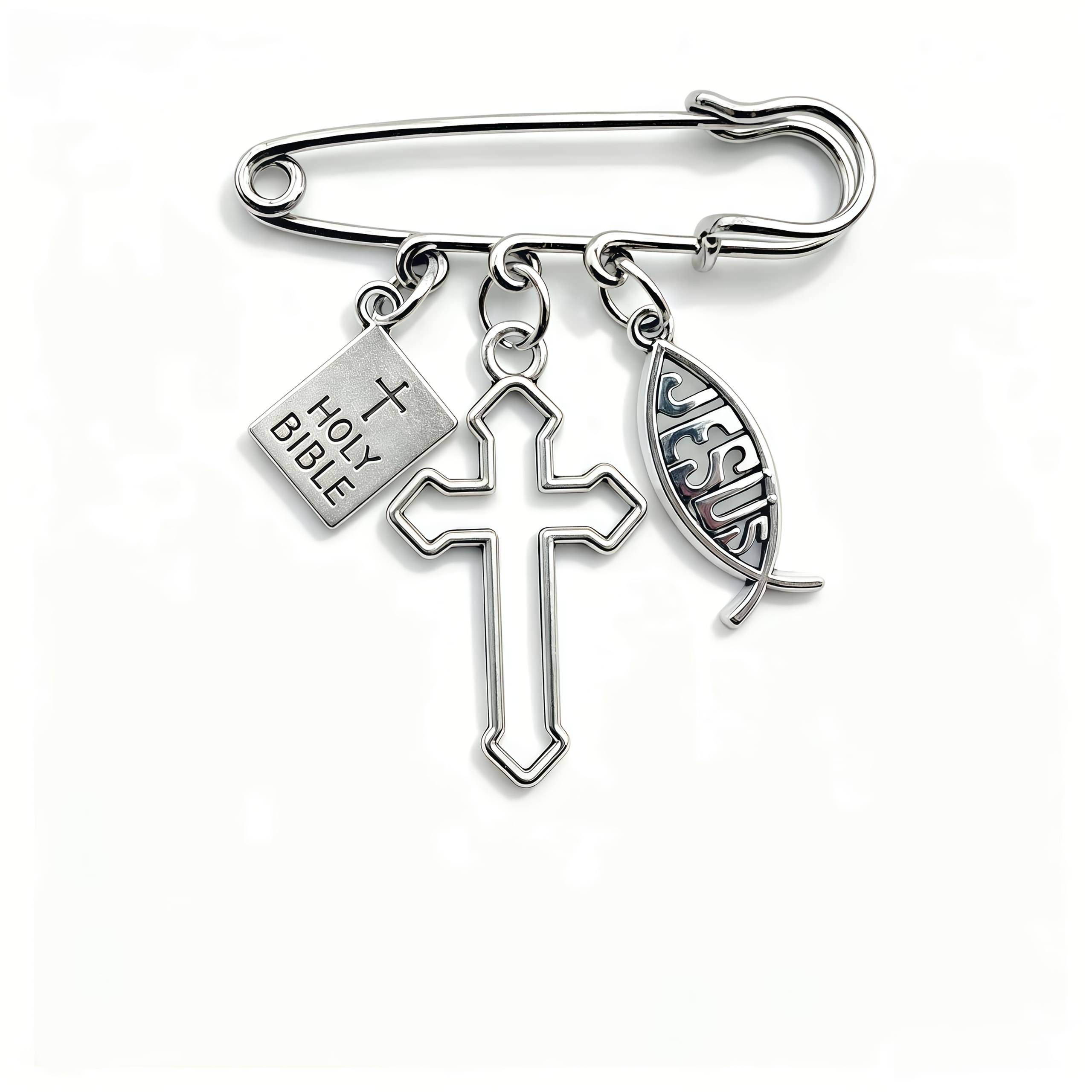 safety pin brooch sold on Temu United States