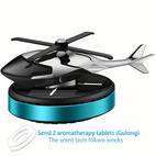 zračni osveževalnik za mini helikopter na sončno energijo - difuzor za odstranjevanje vonjav z 2 palčicami vonjav, izdelan iz trpežnega in zlitine.