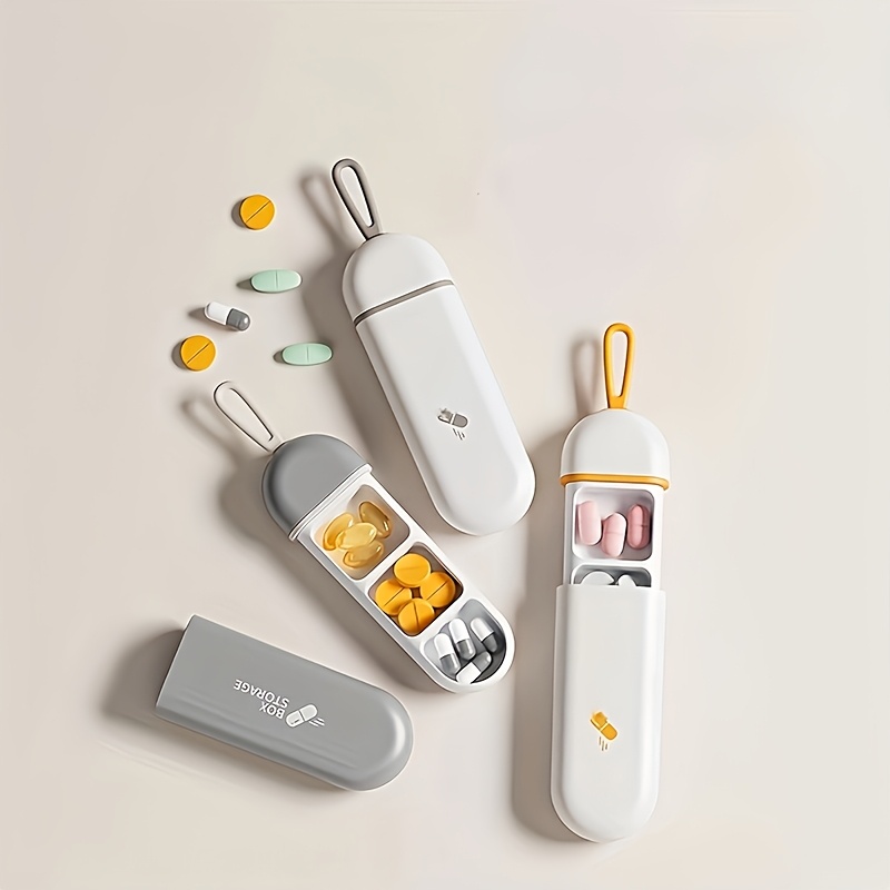 3-Compartment Large Pill Organizer for Travel