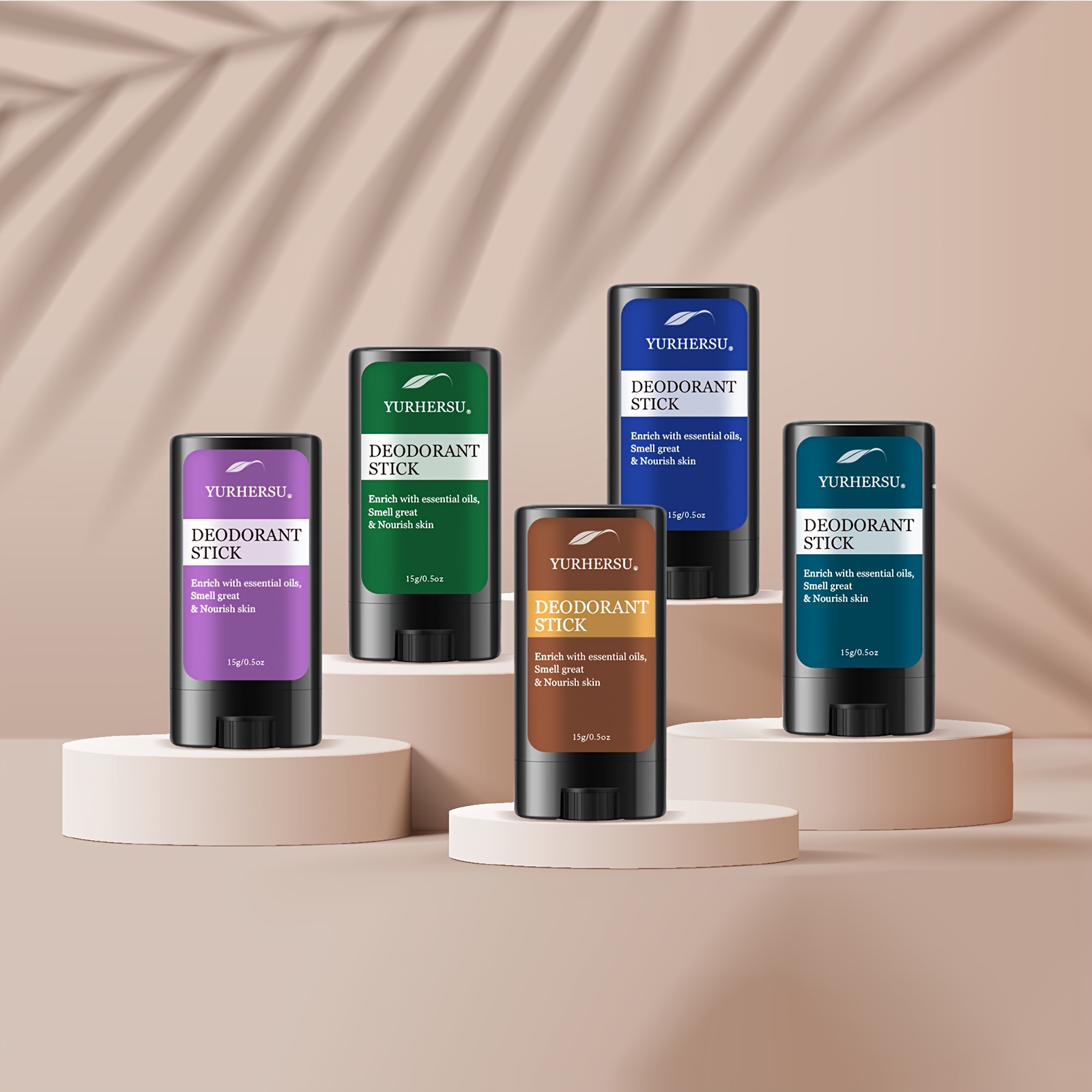Deodorant Stick, 5pcs Deodorant Balm Long-lasting Great Smell, Skin