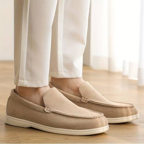 summer mens slip on low top casual loafers style simple solid color shoes for men