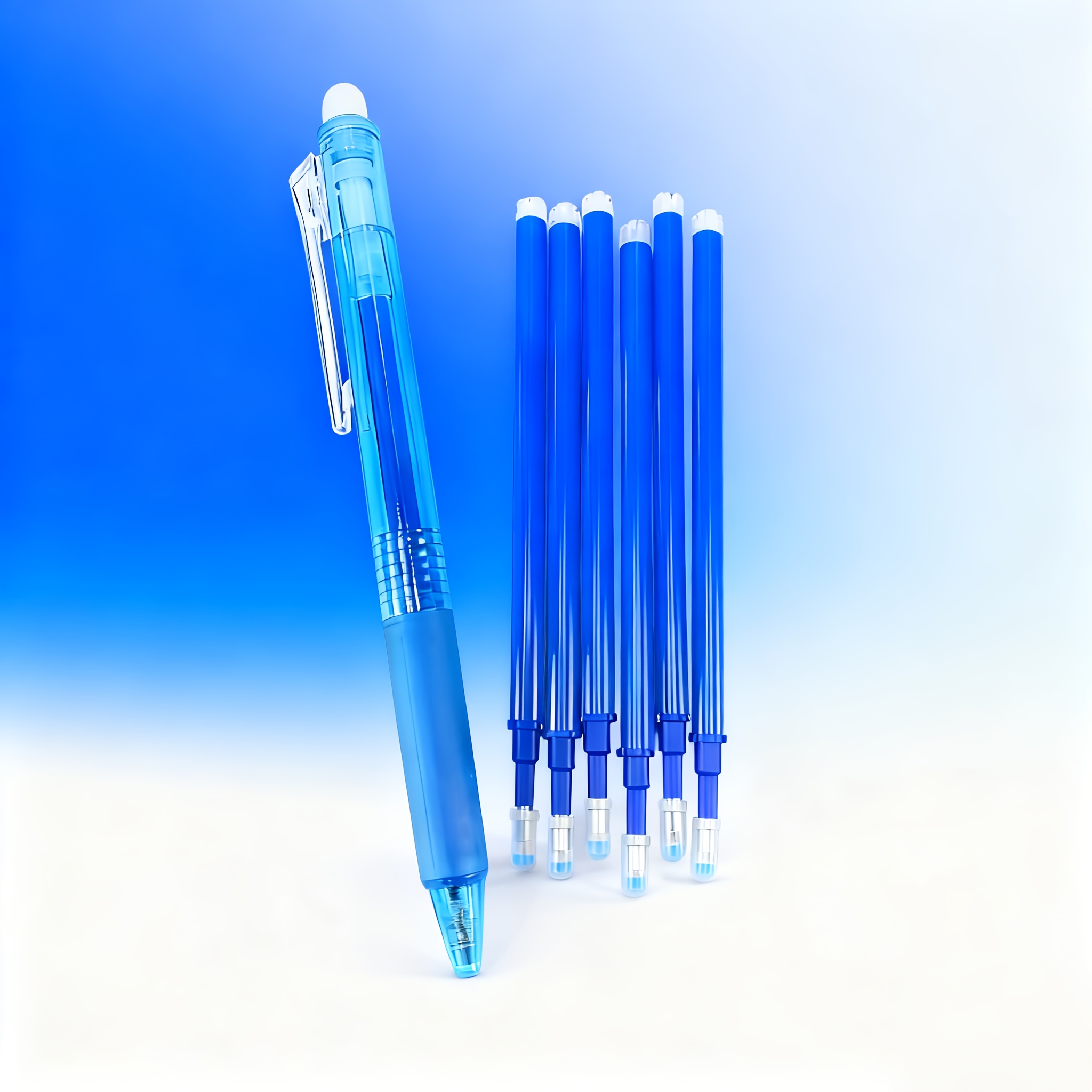 TEMU Set de bolígrafo retráctil borrable de punta de 0.7 mm