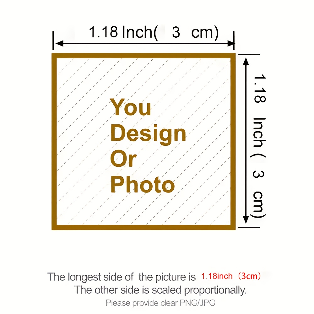 TEMU 64/128pcs Customizable Self- Pattern And Text Heat Transfer Stickers, Bulk Custom High-definition Heat Transfer Iron-on Stickers For Corporate