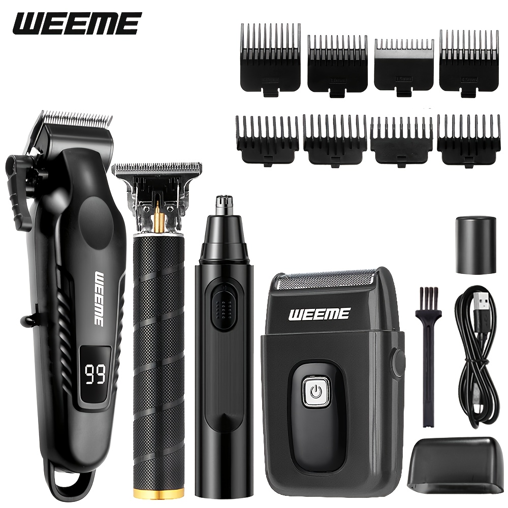 WEEME Professional Hair Clipper, USB Charging Wireless Hair Clipper, Men's HairCutting Kit, Easy to Trim Hair And Beard, Precise Comfort, BirthdayGift, Christmas Gift, Father's Day Gift, for Dad, for Boyfriend - Image 9