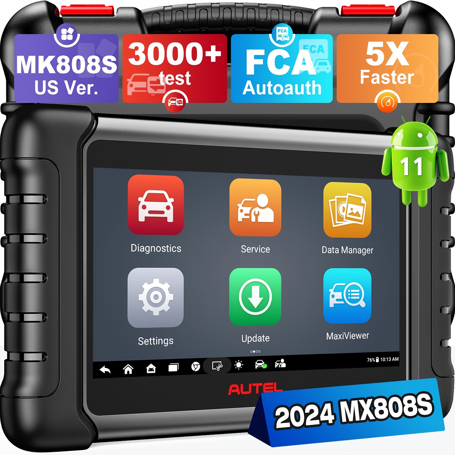 

Autel Mx808 Car Diagnostic Tool, Upgraded Of , & 28+ Services, Coding, Abs , , Epb, Sas, Dpf, Bms,