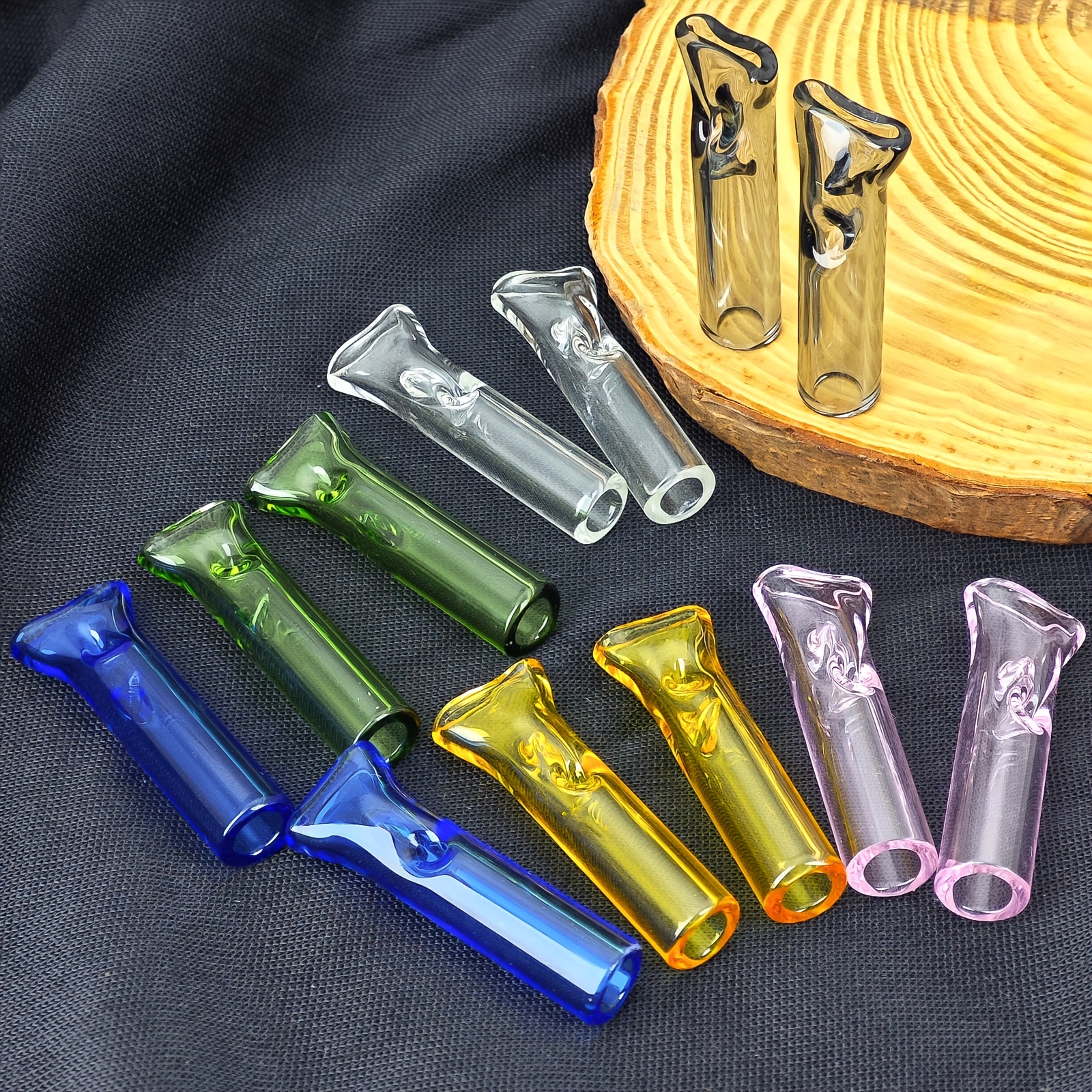 12pcs reusable flat mouth   length   outer diameter 8mm inner diameter 5mm