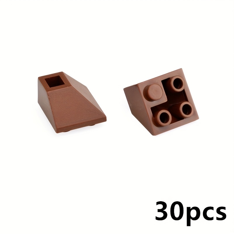 30pcs Building Blocks Slope 45 2x2 Compatible 3676 Double Convex Bricks